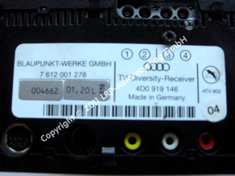 Audi A4 8D B5 Bj.1999 original TV-Receiver 4D0919146